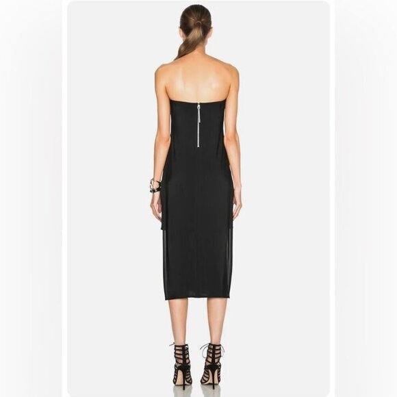 Helmut Lang Faint Draped Strapless Dress size 4 - Picture 16 of 16